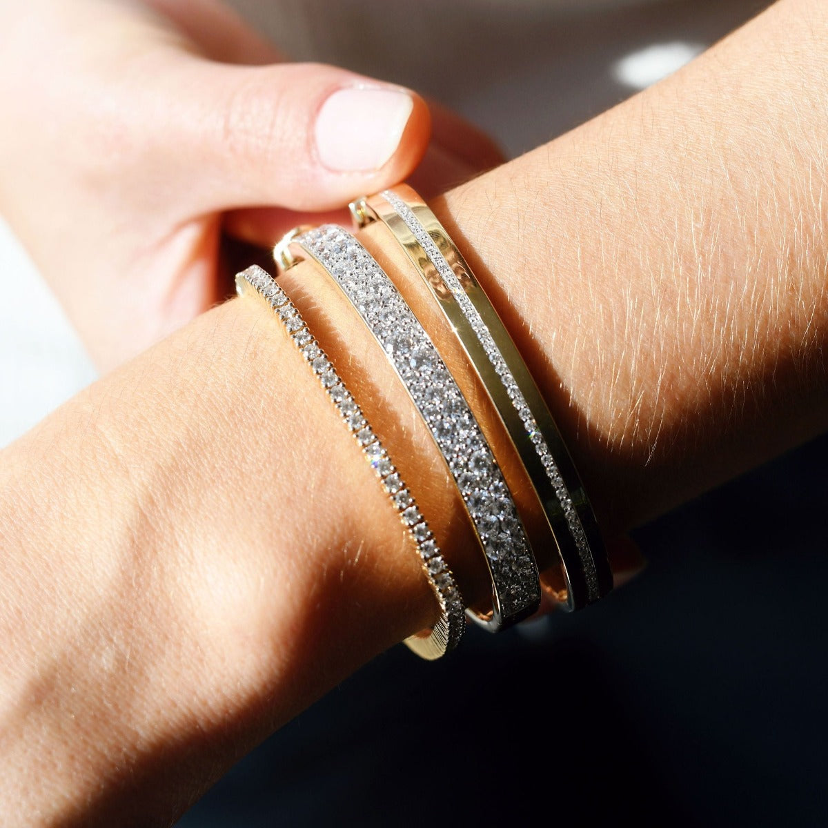 Diamond Row Bangle